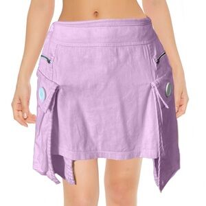 VINTAGE Excellent Condition Pink Exaggerated Side Pocket Cargo Style Mini.